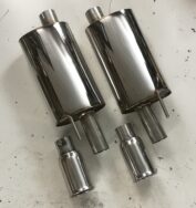 Aston Martin DB7 i6 Rear Silencers, 3" Tail Finishers